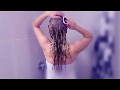 ASMR Brushing Wet Hair | Water Sounds | Hair Coloring