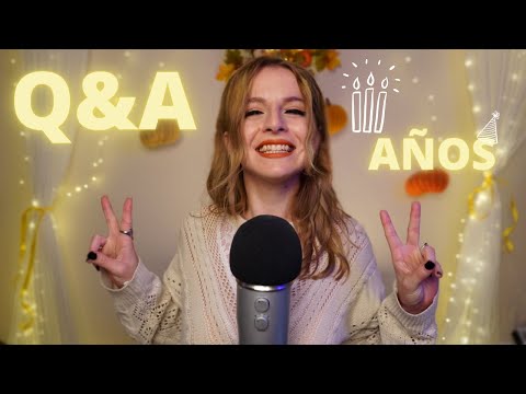 ASMR Q&A Aniversario Del Canal Respondiendo Preguntas