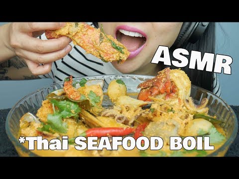 ASMR *SPICY Thai SEAFOOD BOIL (EATING SOUNDS) | SAS-ASMR