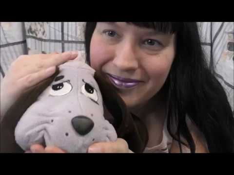 41K Subs Special!  Asmr - Pampering a Pound Puppy Soft Toy - Cute Tingles!