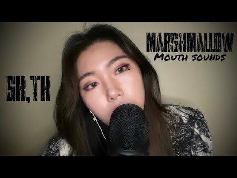 ASMR🤍soothing mouth sounds sk,tk,marshmallow🤍