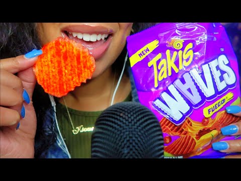 ASMR | *New* Takis Chips 🔥 | Takis Waves | Crunchy Eating Sounds