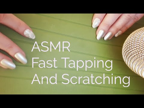 ASMR Fast Tapping And Scratching On A Placemat