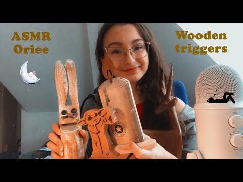 ASMR | Wood tapping & scratching 💤🌙