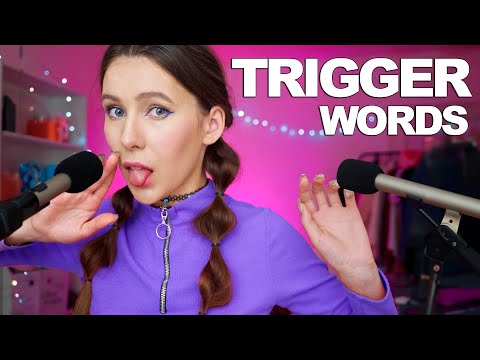 ASMR | Fast & Aggressive Trigger Words + Layered Mouth Sounds & Hand Visuals
