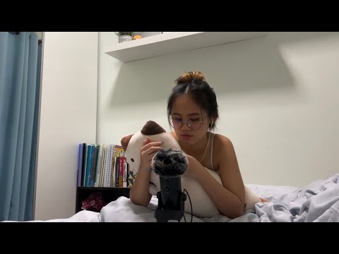 DOING ASMR WITH TRIGGERS ON MY BED 2