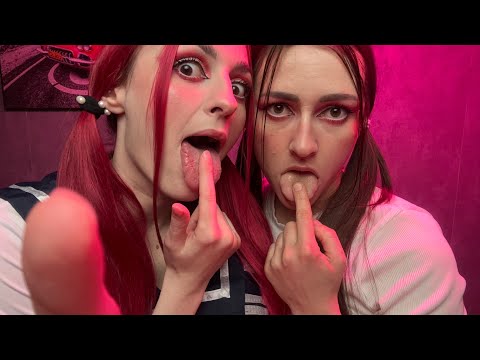 ASMR Spit painting Double by SISTERS 🤤