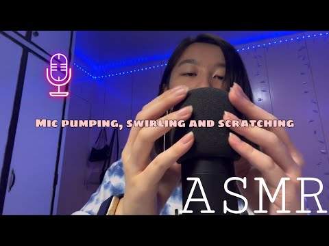 1 minute Mic pumping, swirling and scratching triggers 🥳| ASMR