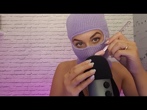ASMR | mic scratching, brushes, mouth sounds, hand movements