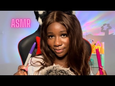 ASMR|  Drawing on Your Face with Colorful Markers (Personal Attention)