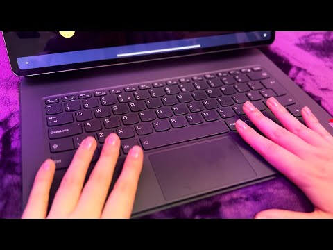 ASMR Typing and Unintelligible Whispers ⌨️