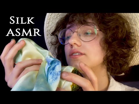 ASMR with SILK for Gentle Tingles~ | Mic Rubbing and Touching, Fabric Touching, and More!