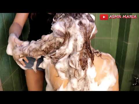 ASMR Relaxing Hair Shampoo | Hairwashing Pt 1