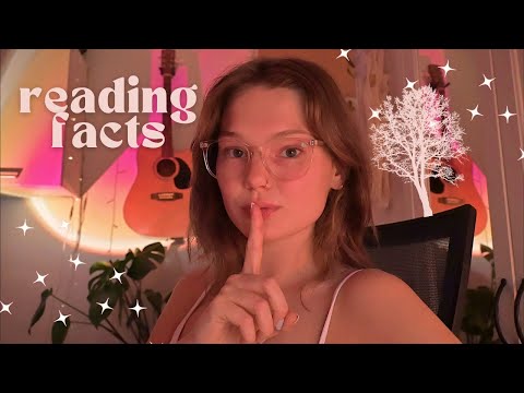 ASMR reading facts about nature! (lofi mic)(whispered)