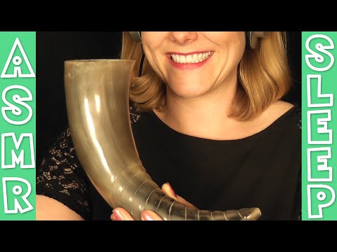 ASMR drinking cola out of a viking horn [drinking sounds, fizzing, swallowing, gulp, breathing]
