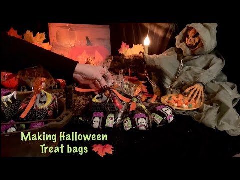 ASMR Request/Halloween treat bags (No talking)  Soft spoken version later today.