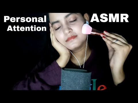 ASMR Personal Attension Face Brushing For Sleep