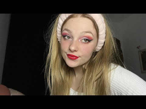 ASMR: Doing my Valentine’s MAKEUP💕 (but without having a Valentine lmao￼￼)