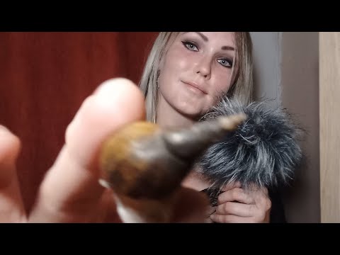 Breathy, fluffy whispers & triggers close to mic ● ASMR to take you to a cozy dream world 🕊️😴