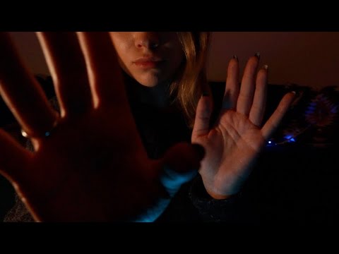 ASMR Hypnosis Hand Movements No Talking Rain Sounds | Visual Triggers, Tapping, Low Light for Sleep