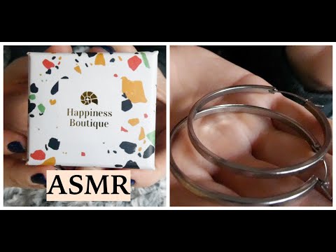ASMR Happiness Boutique Earrings Unboxing (Relaxing Jewelry & Tapping Sounds) *Ad