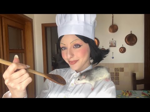 ASMR Ratatouille | Rémy Helps Colette Cook! 🐭 [Unintelligible, Mouth Sounds]