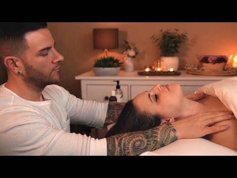 Cozy Massage & Hair Play ASMR | Real Person | Male Whisper Voice