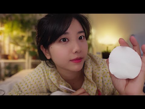 ASMR 피곤하지? 언니가 대신 클렌징 해줄게💆 상황극 롤플레이 Makeup Removing and Skin Care Service ROLEPLAY