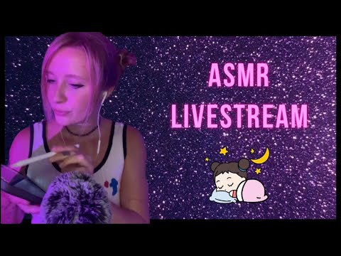 ASMR livestream for perfect background nose! 😴 rambling + mouth sounds + spit painting 💜 (low light)