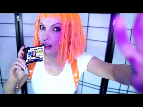 ASMR Leeloo Dallas Fixes you up for your multipass, medical exam, hair cut, shave, ear cleaning