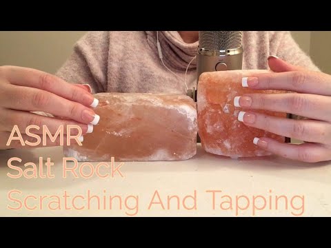 ASMR Salt Rock Scratching And Tapping