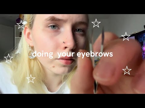 lofi asmr! [subtitled] eyebrow treatment!