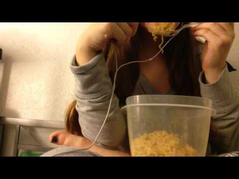 ASMR Ramen Noodles *exaggerated eating sounds*