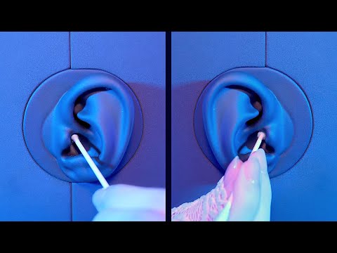 [ASMR] Both Ear Cleaning with Cotton Swab👂No Talking [KU100]