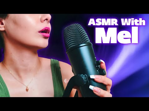 ASMR With Mel | ASMR Mouth Sounds Breathing & Tongue fluttering Eating your ears