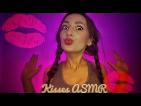 ASMR ❤️Kisses  before going to bed 😘 and mouths sounds👄