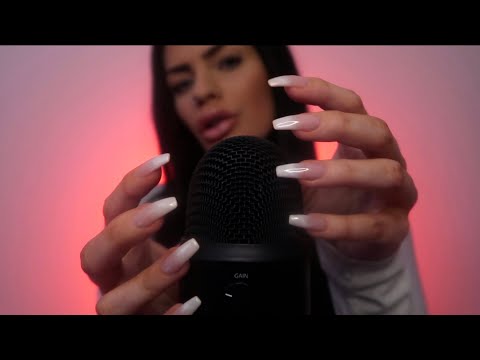 ASMR Deep Mic Scratching 💅🏼 with long nails *no cover*