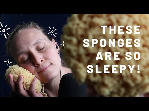 ASMR Dry Natural Sea Sponge Squeezing to Help You Sleep