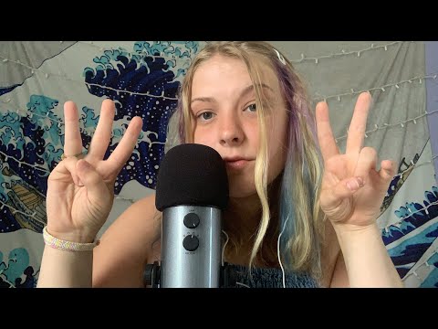 ASMR │Countdown To Sleep + Hand Movements and Mouth Sounds ♡