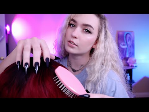100% TINGLES ♡ Can i Brush & Trim Your Hair? & Massage & Scratch Your Scalp? ♡ 1 HOUR