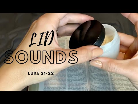 Christian ASMR Whispered Bible Reading | Luke 21 & 22 with Lid Sounds