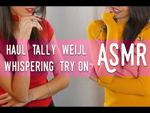 ASMR ita - Try-On Tally Weijl HAUL (Whispering, Ear to ear, Fabric Sounds)