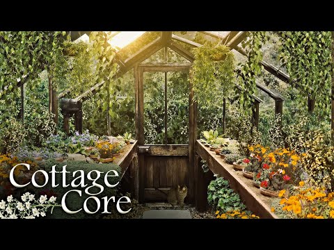 The Greenhouse ◈ Cottage Core Aesthetic ASMR Ambience ◈ Nature +Gardening Sounds ◈ Soft Music