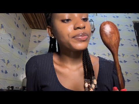 ASMR Eating your Delicious Face with a Wooden Spoon 🤤 (mouth sounds, spoon nibbling)