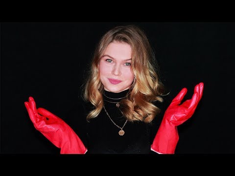 🎧ASMR🎧Latex and Rubber Gloves hand sounds (Body lotion + Oil)