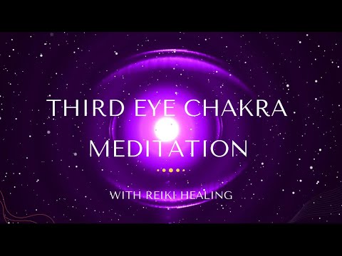 10 Minute Third Eye Chakra Healing Meditation & Reiki Healing With The Violet Flame 💜🔥