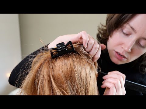 ASMR Whisper Lice Check & Treatment ♡  Scalp Check | Hair Parting Section & Scalp Scratching Sounds