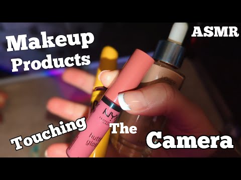 ASMR OBJECTS DIRECTLY Touching the CAMERA (Makeup Edition)