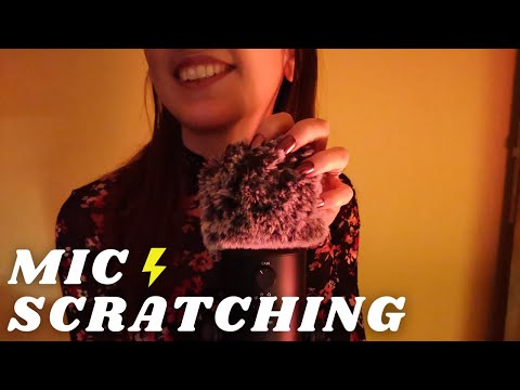 ASMR -  FAST and AGGRESSIVE SCRATCHING MASSAGE | FLUFFY Mic Cover | INTENSE Sounds | Full NO TALKING