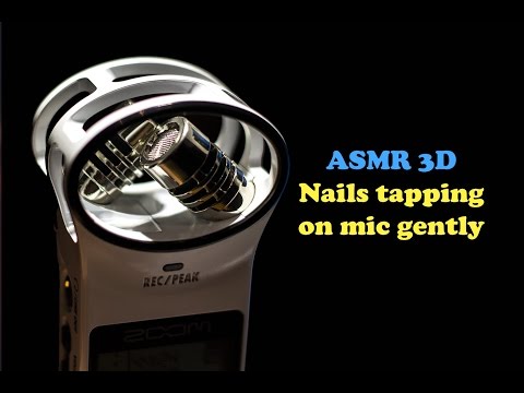 ASMR ☾ Nail Tapping on Microphone Gently - No talking